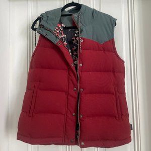Patagonia Bivy Hooded Down Vest w/ Special Edition Mushroom Lining